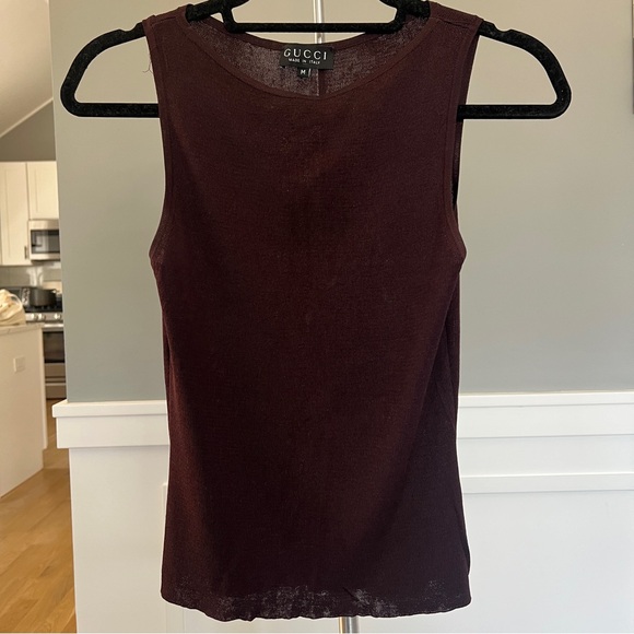 Gucci Tops - GUCCI Silk Tank/Shell